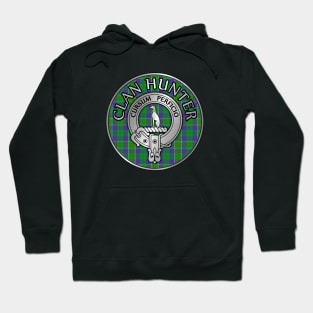 Clan Hunter Crest & Tartan Hoodie